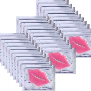30 pieces of Moisturizing Collagen Crystal Lip Mask - Anti-Ageing & Anti Chapped, Reduce lip Wrinkles, Fade Lip Color, Make Skin Smooth And Firm Collagen Lip Pieces (Pink)
