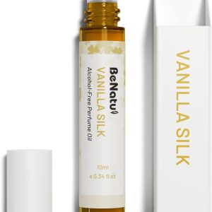 benatu Vanilla Perfume Oil Roll On for Women, Alcohol Free Eau de Parfum,Travel Size Essential Oil Body Fragrance, Long Lasting, Sweet Woody Scent, 10 ml