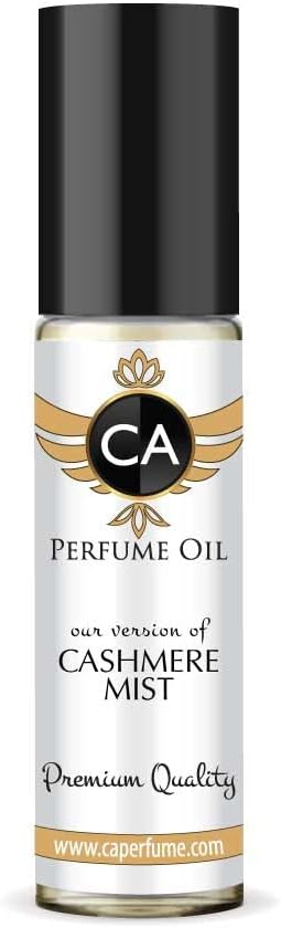 CA Perfume Impression of Donna K. Cashmere Mist For Women Replica Fragrance Body Oil Dupes Alcohol-Free Essential Aromatherapy Sample Travel Size Concentrated Long Lasting Attar Roll-On 0.3 Fl Oz/10ml
