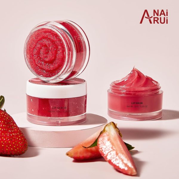 Lip Balm & Moisturizer Set, Lip Scrub & Lip Sleeping Mask- Overnight Treatment Lip Care Products | Moisturize & Nourish, Dry Cracked Lips, Intense Hydration with Vitamin C - Image 8