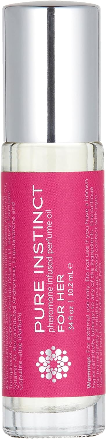 Pure Instinct Perfume with Pheromone Infused Essential Oil for Her - Roll on 10.2 ml | 0.34 Fl. Oz