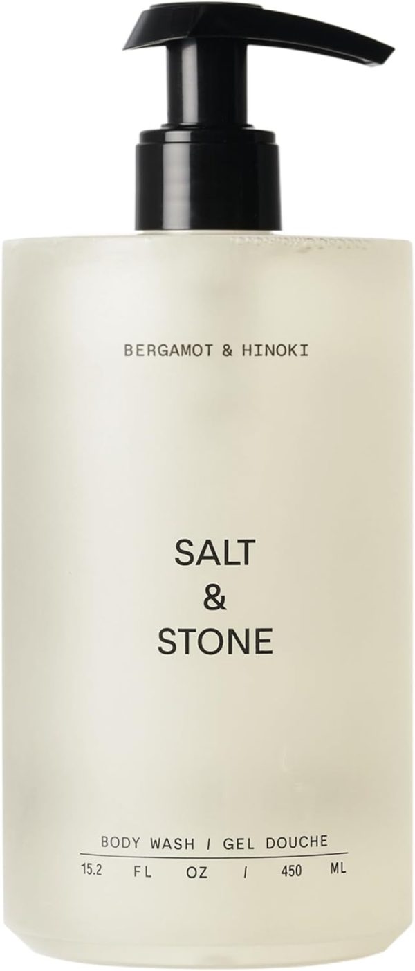 Salt & Stone Antioxidant-Rich Body Wash | Cleanse, Nourish & Soften Skin with Niacinamide & Hyaluronic Acid | Free From Parabens, Sulfates & Phthalates