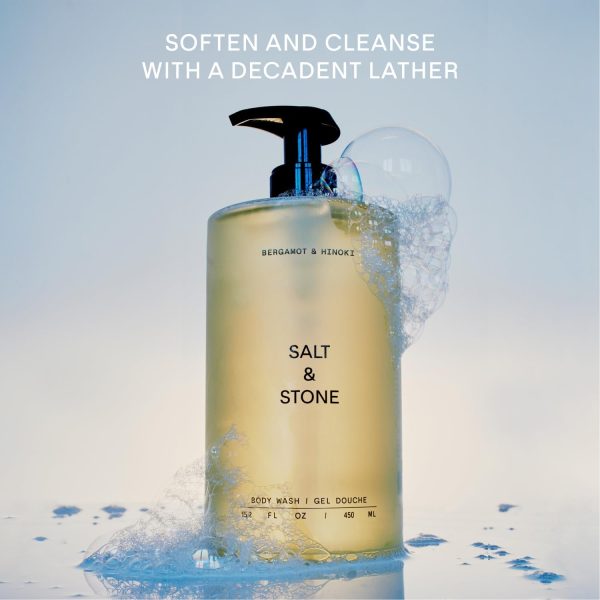 Salt & Stone Antioxidant-Rich Body Wash | Cleanse, Nourish & Soften Skin with Niacinamide & Hyaluronic Acid | Free From Parabens, Sulfates & Phthalates - Image 2