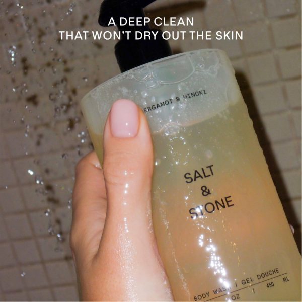 Salt & Stone Antioxidant-Rich Body Wash | Cleanse, Nourish & Soften Skin with Niacinamide & Hyaluronic Acid | Free From Parabens, Sulfates & Phthalates - Image 3