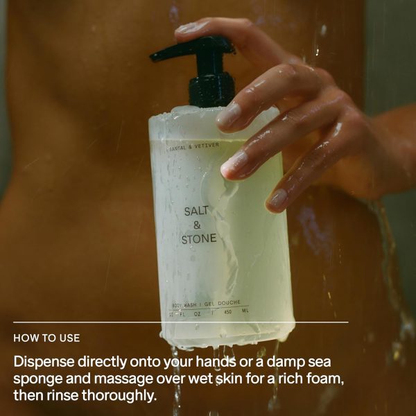 Salt & Stone Antioxidant-Rich Body Wash | Cleanse, Nourish & Soften Skin with Niacinamide & Hyaluronic Acid | Free From Parabens, Sulfates & Phthalates - Image 9