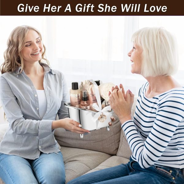Spa Gift Baskets For Women - Luxury Bath Set With Coconut & Vanilla - Spa Kit Includes Body Wash, Bubble Bath, Lotion, Bath Salts, Body Scrub, Body Spray, Shower Puff, and Towel - Image 6